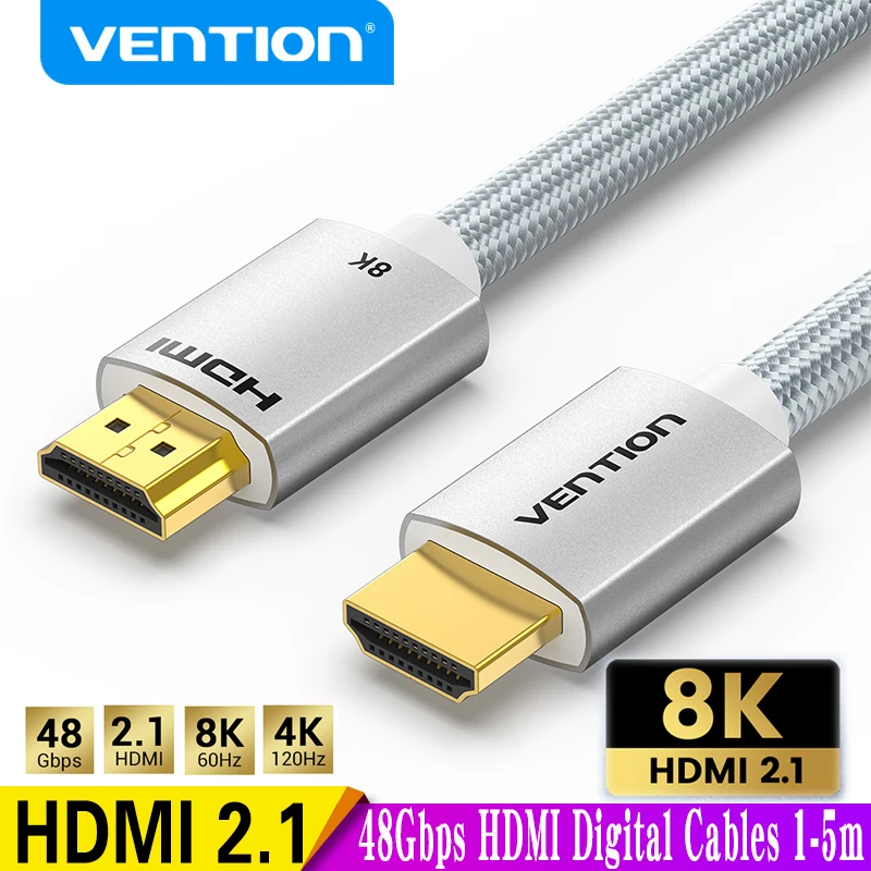 Cavo HDMI 2.1 Vention per TV Box USB C HUB PS5 cavo HDMI 8K/60Hz cavo Splitter HDMI ad altissima velocità eARC HDR10 HDMI2.1 Cabl