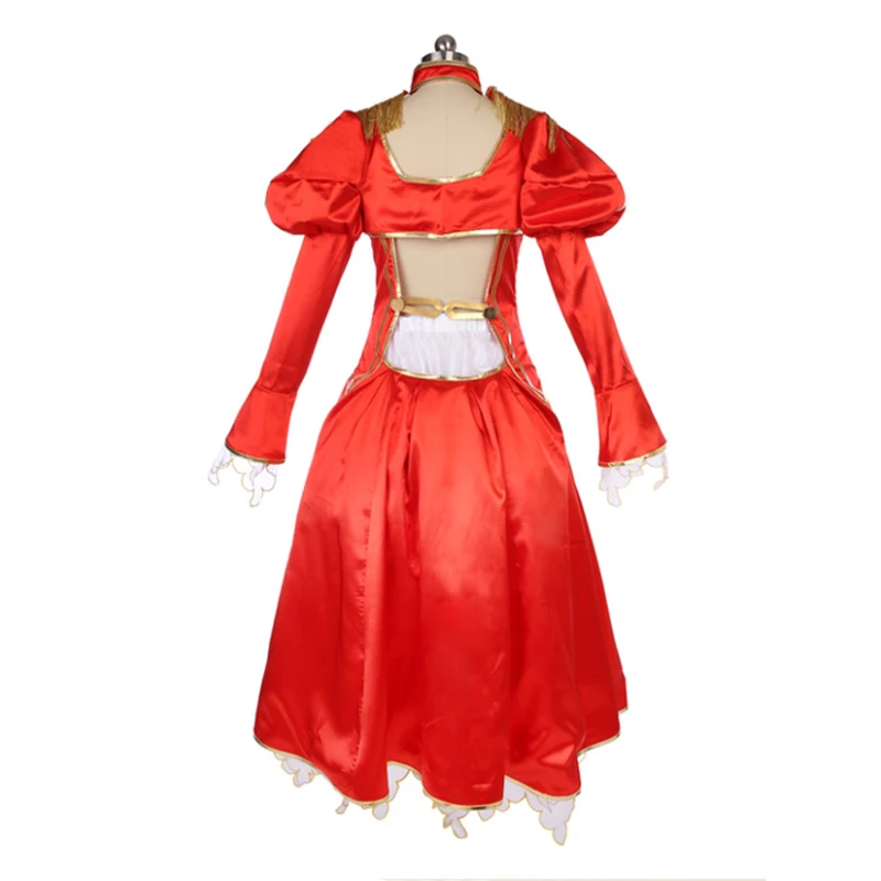 

Hot Fate EXTRA Cosplay Costume Nero Claudius Caesar Augustus Germanicus Cosplay Costume Red Saber Dress Halloween Carnival Party