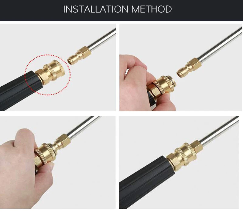 Авто шайба палочка Расширение Замена Копье для Karcher K2 K3 K4 K5 K6 K7, 1/" Быстрое подключение шасси устройство для чистки желоба