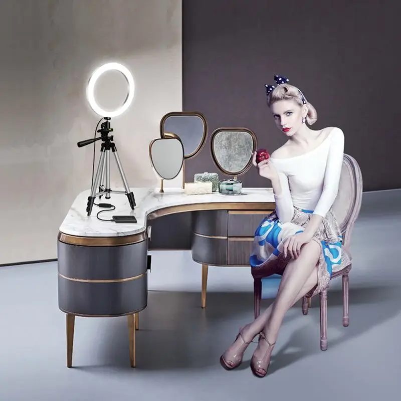 Светодиодный светильник для селфи с кольцом 3500 5500k студийная лампа видеосъемки