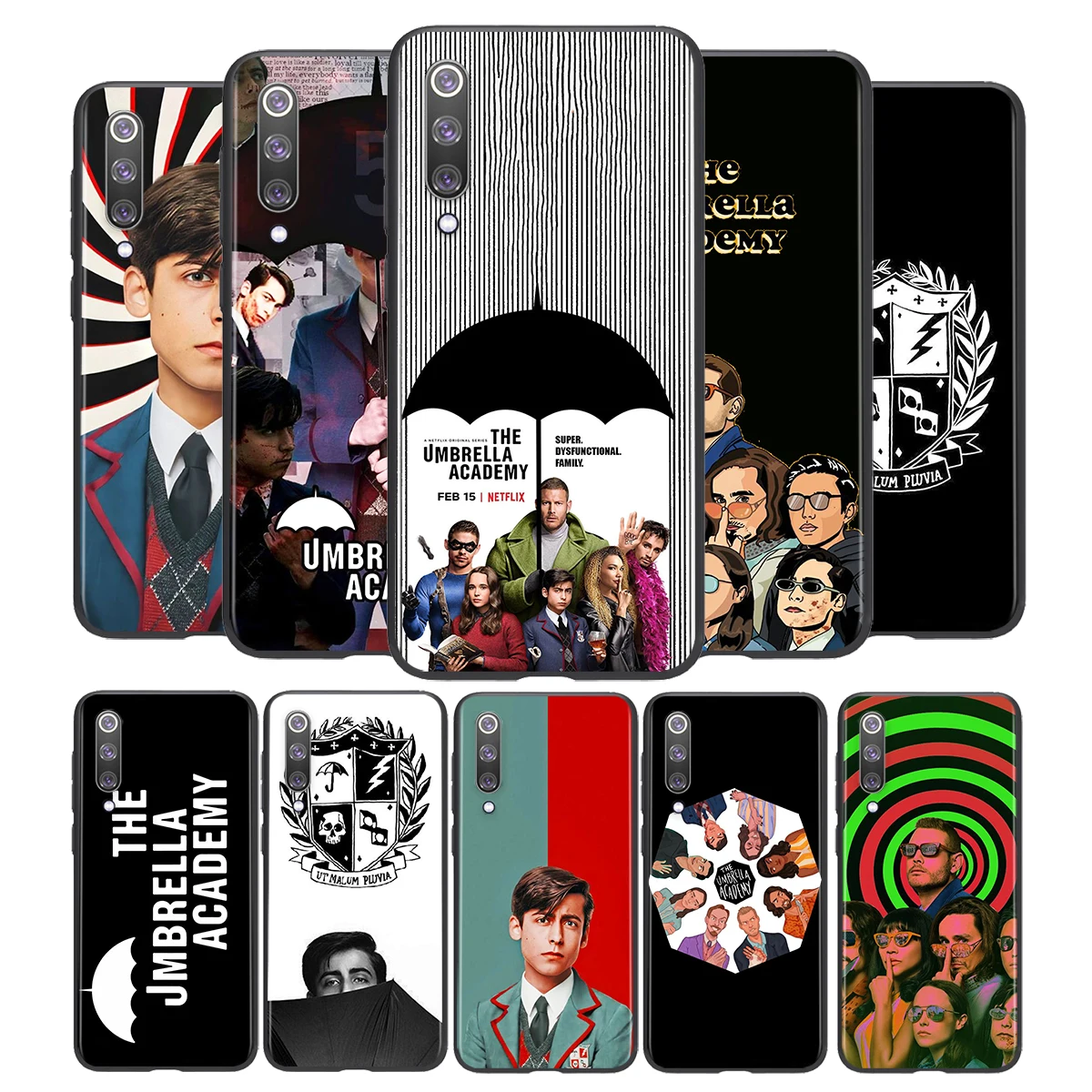 

umbrella academy For Xiaomi Mi 11i 11 10T 10 9T 9 A3 8 Lite CC9 SE Note10 Lite Ultra Pro Black Soft Phone Case