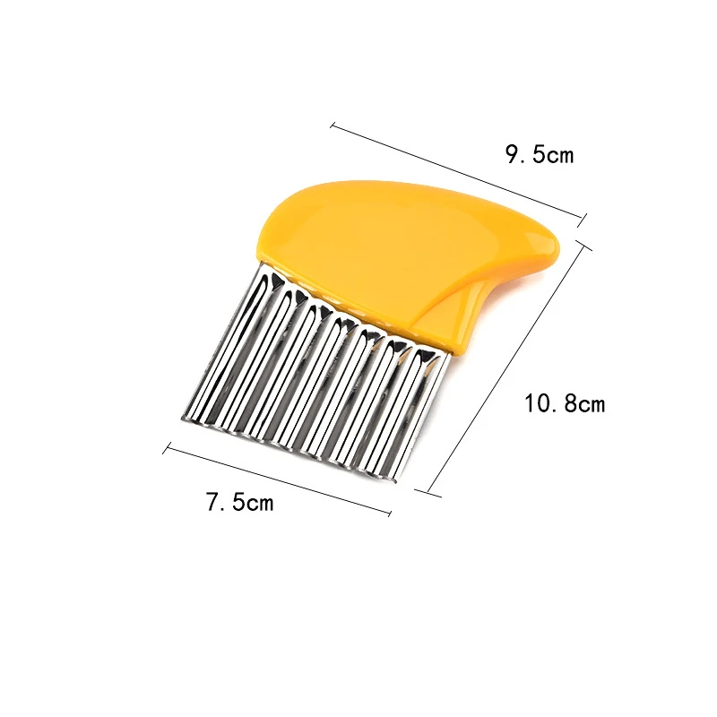 High Quality Stainless Steel Potato Wavy Edged Cutter Knife Gadget Vegetable Fruit Peeler Cooking Tools | Дом и сад