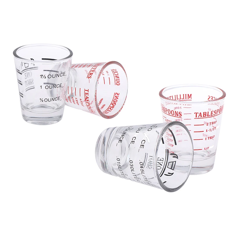30 мл стеклянная мерная чашка кухонные принадлежности для напитков завтрака