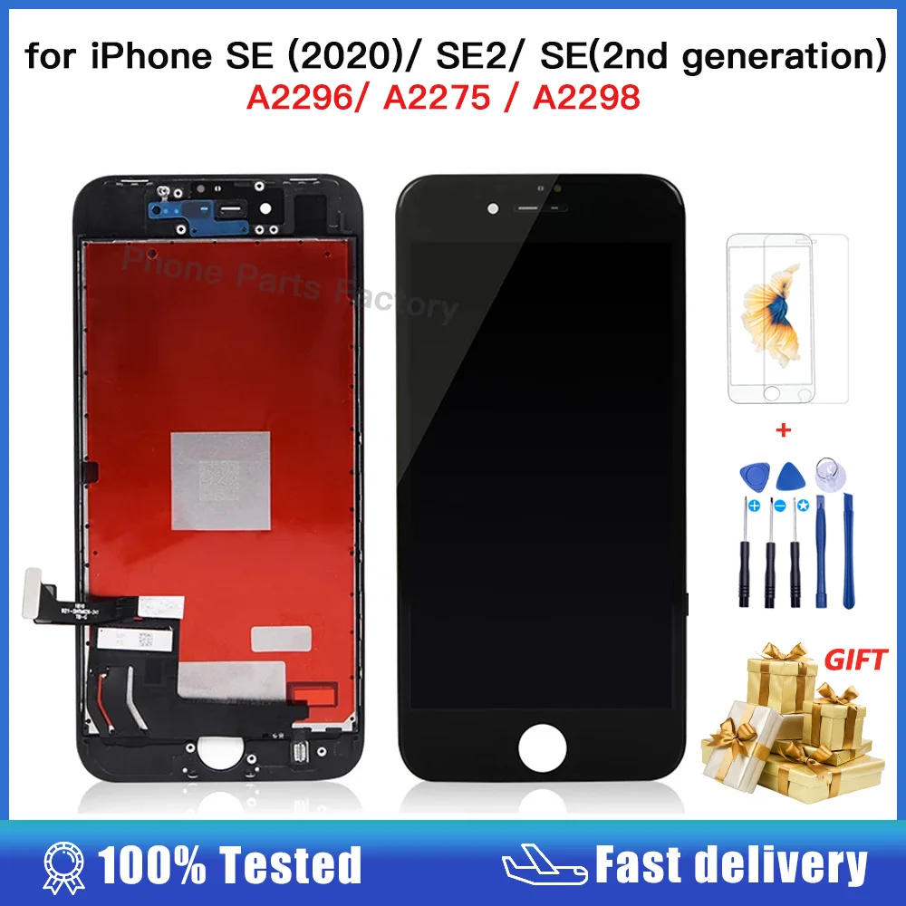 Высококачественные экраны для iPhone 5S SE ЖК-дисплей с сенсорным дигитайзером в