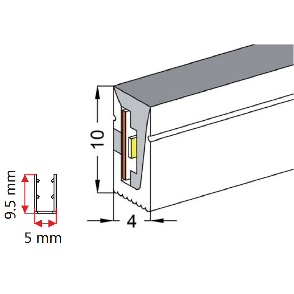 Неоновая Светодиодная лента WS2812B 5 В светодиодная неоновая WS2812 водонепроницаемая