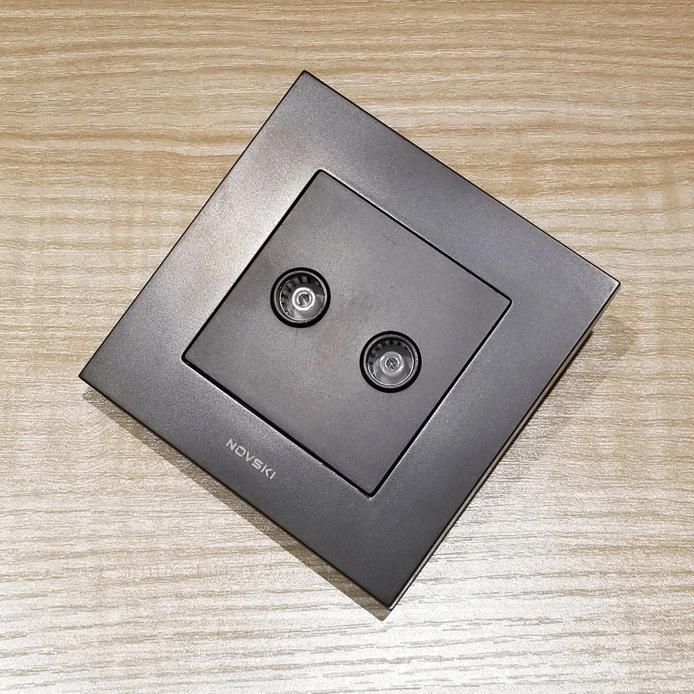 Настенная ТВ-антенна с посеребренным покрытием черная панель из поликарбоната