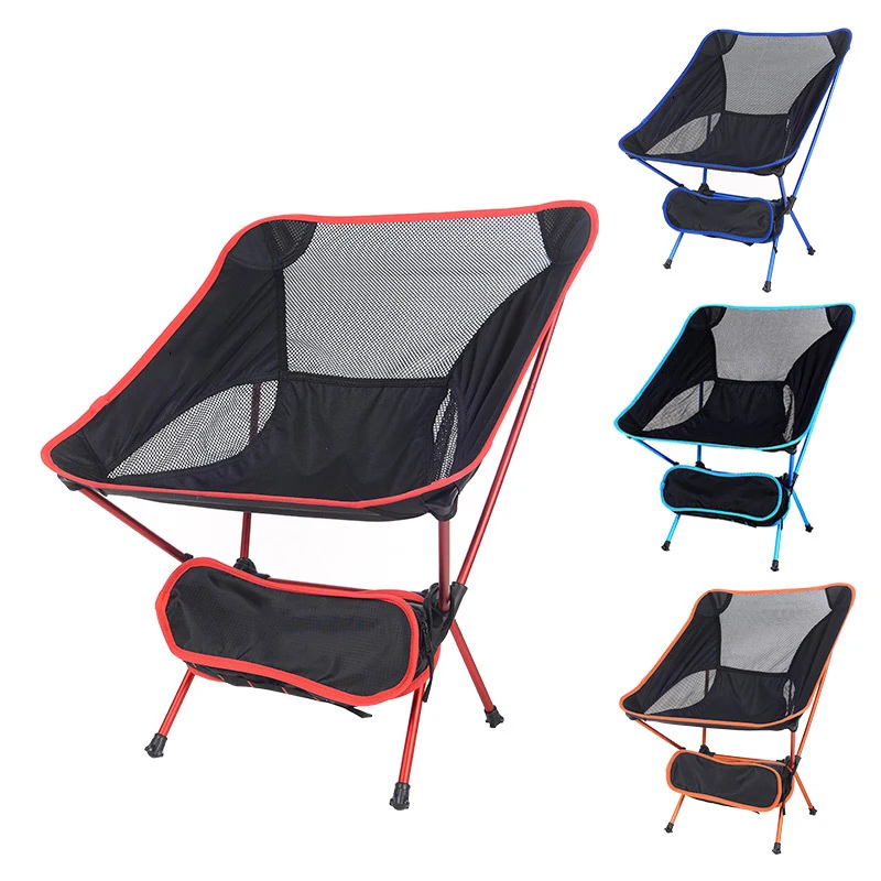 

Portable Outdoor Folding Chair Beach Folding Stool Aluminum Alloy Foldable Seat Fishing Stool Outdoor Slacker Chair