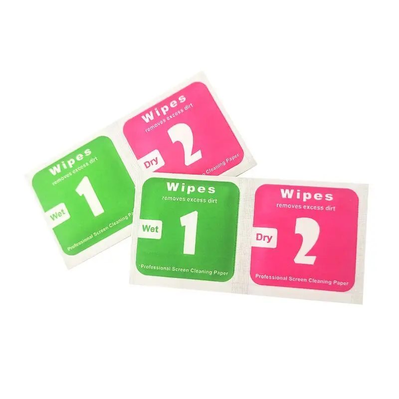 Салфетка для чистки объектива камеры 100 шт./лот ЖК-экраны удаление пыли Влажная и