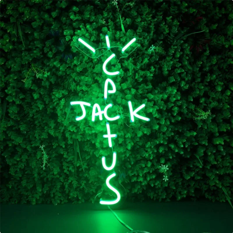 

Cactus Jack Led Neon Sign Custom Decoracion Display Acrylic Flex Cartel Cool Light For Shop Party Gift Home Wall Decor NEON SIGN