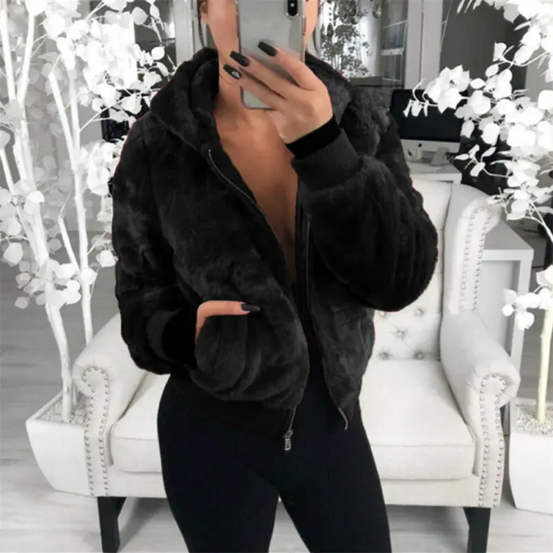 Women Autumn Winter Jacket Thick Lined Coats Parkas Fashion Jackets Cute Teddy Bear Fluffy Short Coat Outwear 2019 New | Женская одежда
