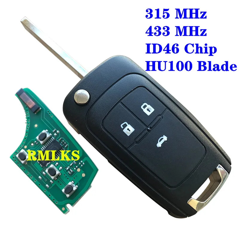 315 МГц 433 Мгц дистанционный ключ подходит для Chevrolet Aveo Cruze Malibu Sail Spark ID46 чип