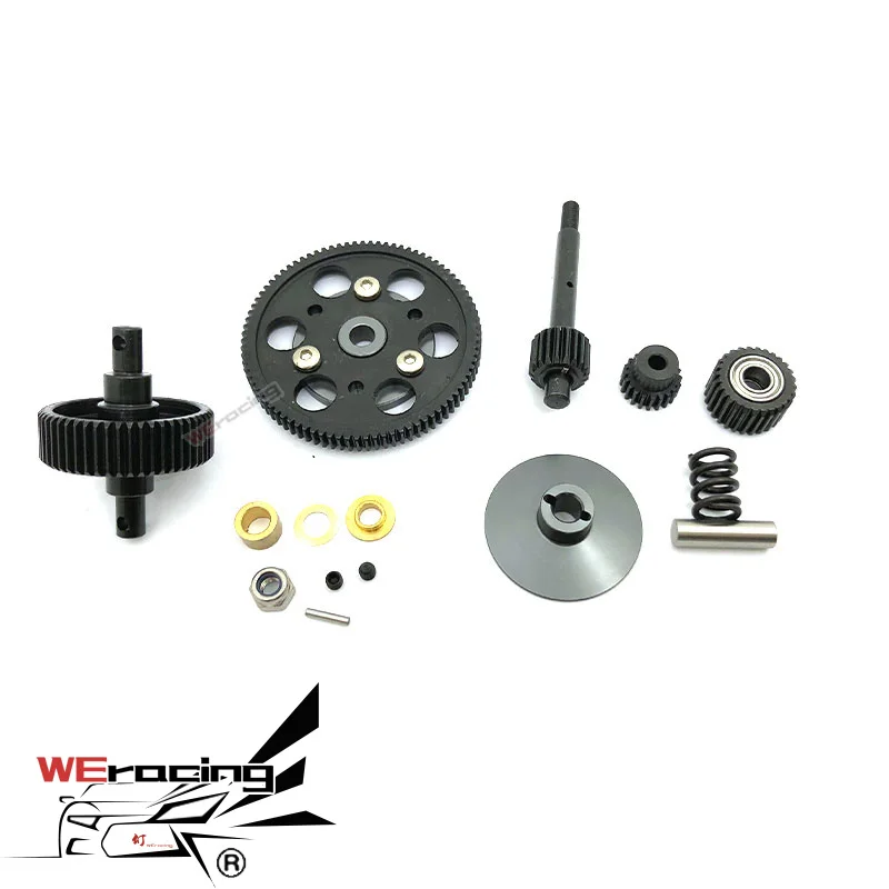 RC 1/10 осевой SCX10 Рейф стальной привод передачи прямой комплект шестеренок коробки