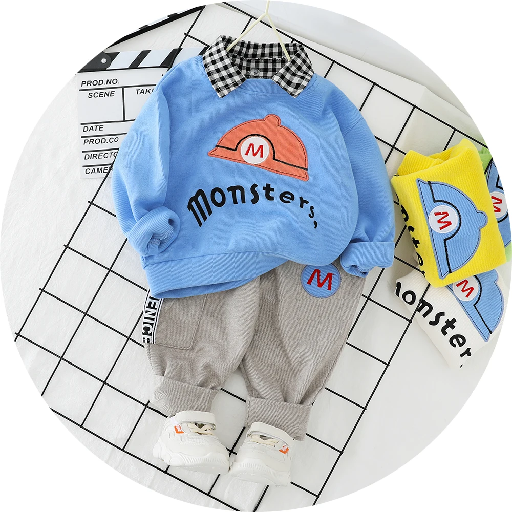 

Baby Clothes Children Clothing Boys Spring Autumn Suits New Children Sweatershirt Korean Three-piece Western-style Clothing