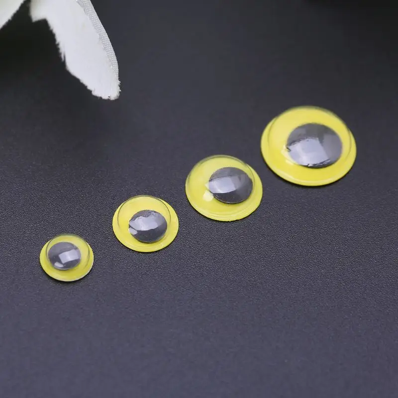 

100pcs 8mm/10mm/12mm/15mm Mixed Color Self Adhesive Eyes for Doll Bear Stuffed Toys DIY Craft