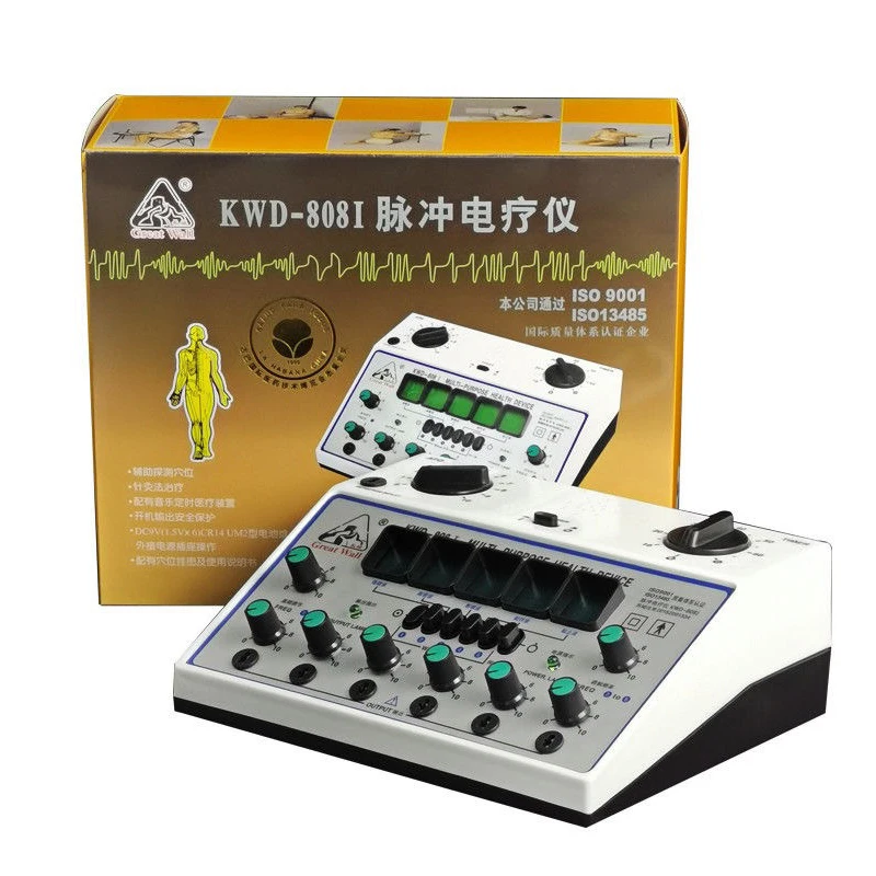 KWD-808I Pulse Electronic Acupuncture Device Meridian Therapy Device Neuromuscular Electroacupuncture Therapy 6 Outputs