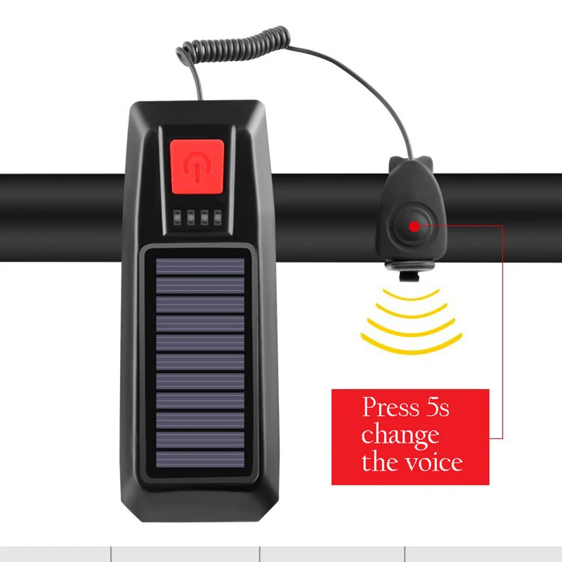 Фонарь велосипедный на солнечной батарее USB 18650 | Спорт и развлечения
