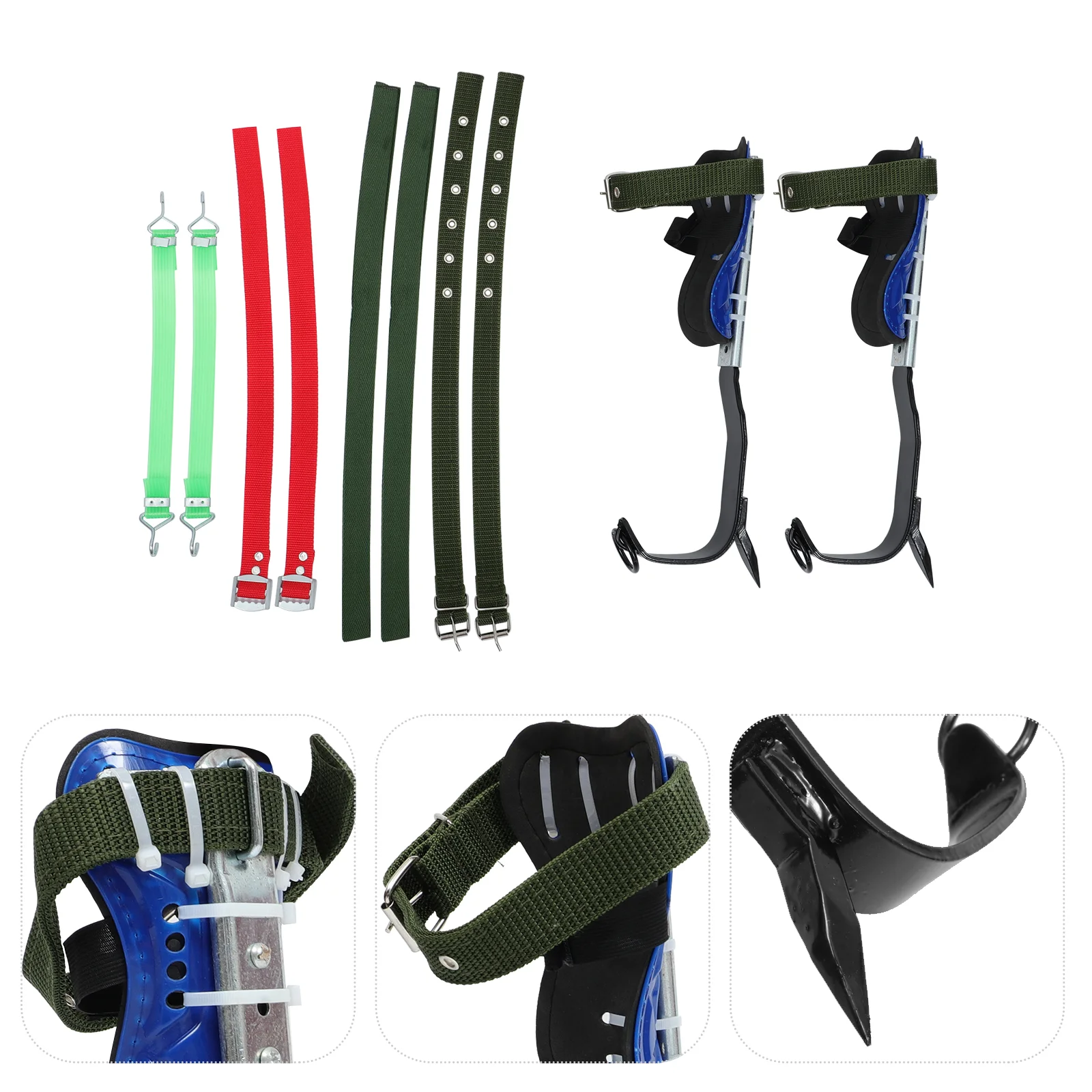 1 Set Upright Single Claw Tree Climbing Shoes Climbing Tree Shoes Feet Buckle