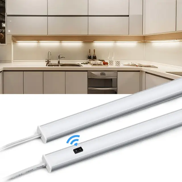 LED Under Cabinet Lights with Hand Sweep Motion Sensor Series Connection Smart Turn ON /OFF kitchen Bathroom Bar lamp 30 40 50cm 1