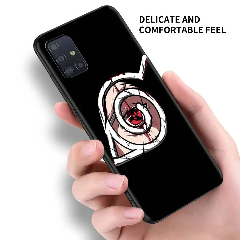 

Case For Samsung Galaxy A51 A71 A21s A31 A12 A41 A52 4G A11 A72 5G A02s Black Soft Phone Cover Shell Kakashi Sasuke Anime