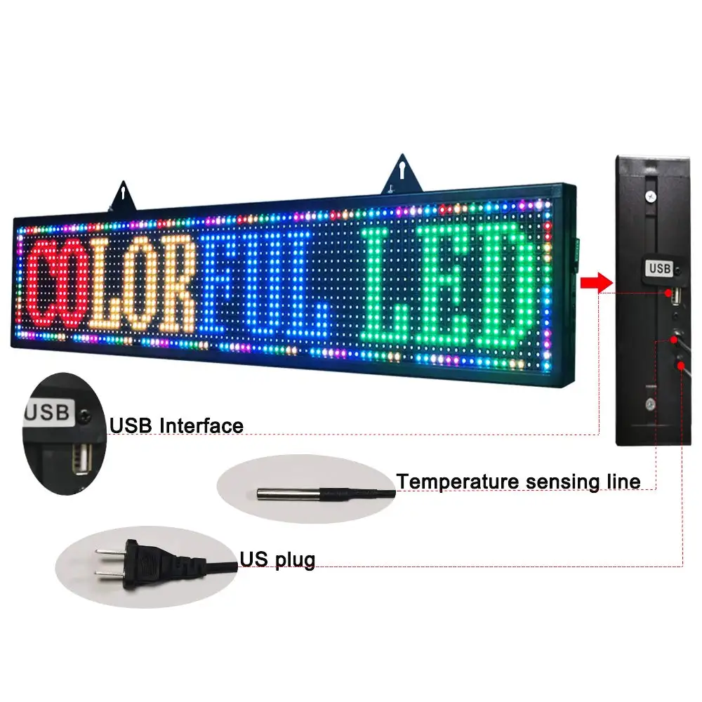 Светодиодный знак 4" x 8" Программируемый открытый P10 RGB Полноцветный SMD панель для прокручивающихся сообщений идеальное решение для бизнес доска объявлений