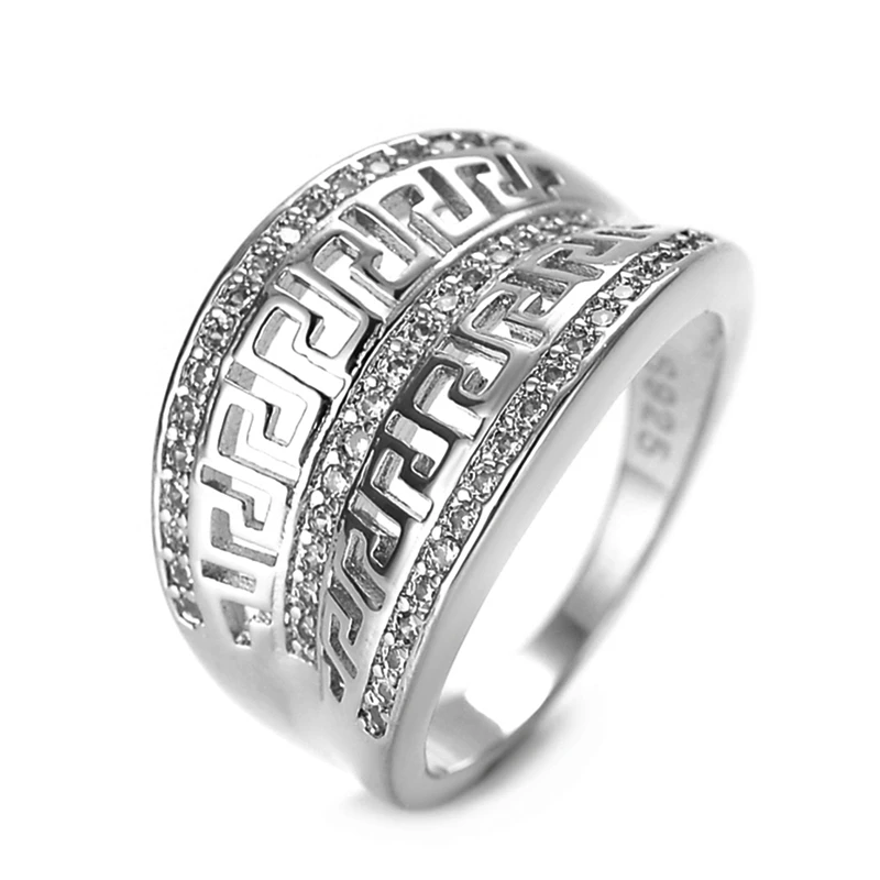 

S925 Sterling Silver Ring Jewelry women's fashion gift European and American temperament with high-end jewelry