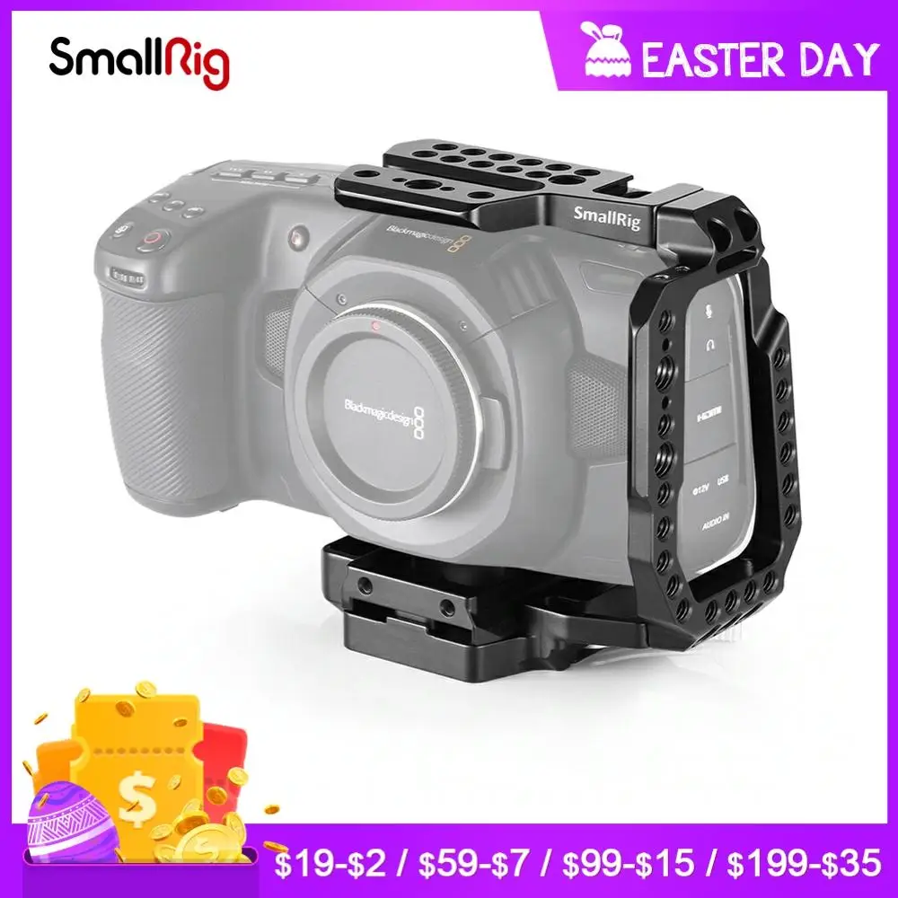 SmallRig BMPCC 4K половинная клетка для карманной кинокамеры Blackmagic Design с встроенной