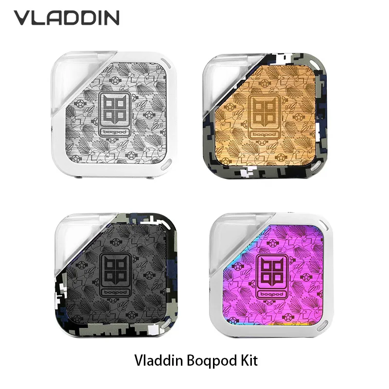 Оригинальный Vladdin Boqpod Vape Kit аккумулятор 400 мА/ч с картриджем 1 мл и керамической