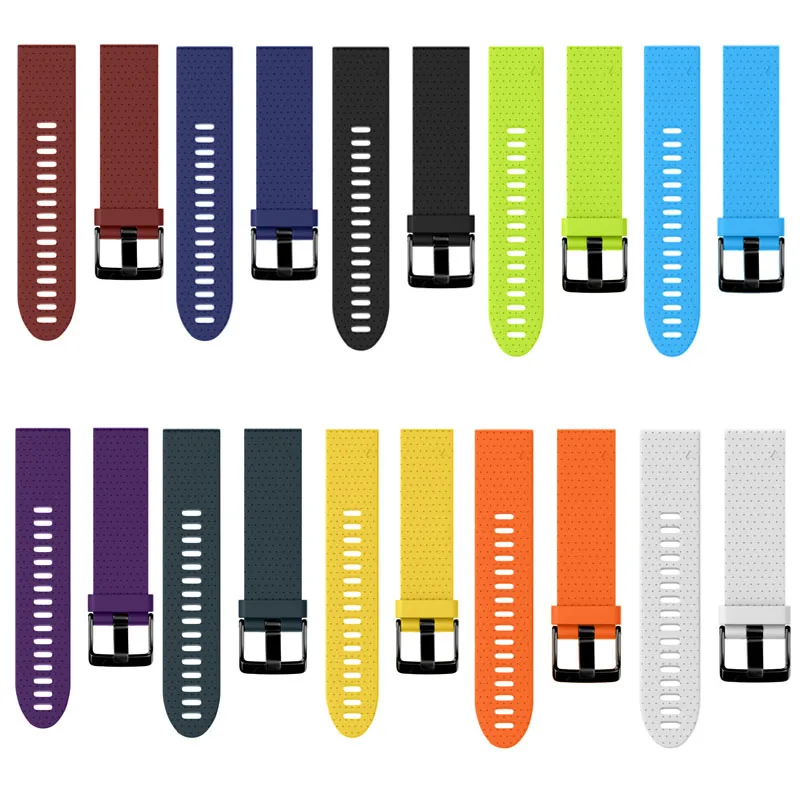 

ANBEST 20mm Sport Silicone Watchband Strap Compatible for Fenix 5S 6S Pro 5S Plus Wristband Replacement Watch Strap