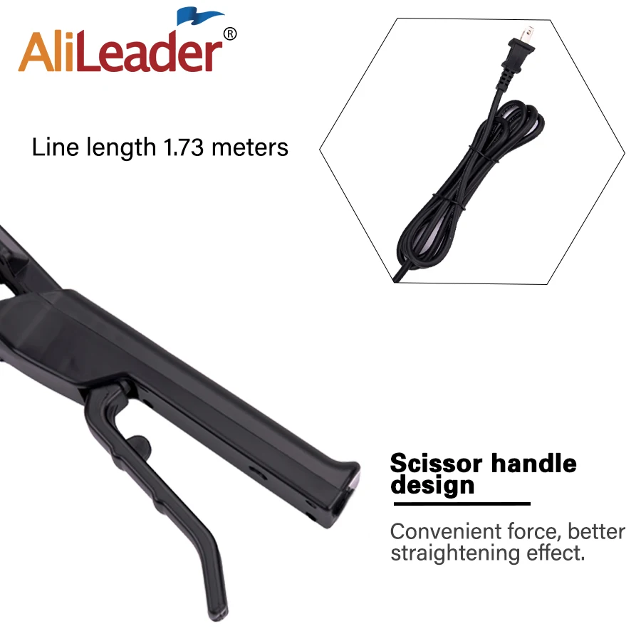 Выпрямитель для волос Alileader с турмалиновым керамическим нагревателем 1 шт. |