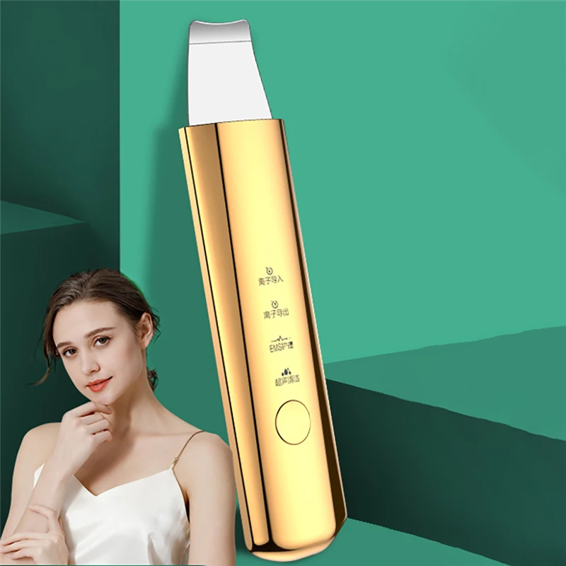 

Beauty Ultrasonic Cleaning Massager for Face Skin Care Acne Blackheads Remover Cleaner Tool Scrubber Peeling Cavitation Facial