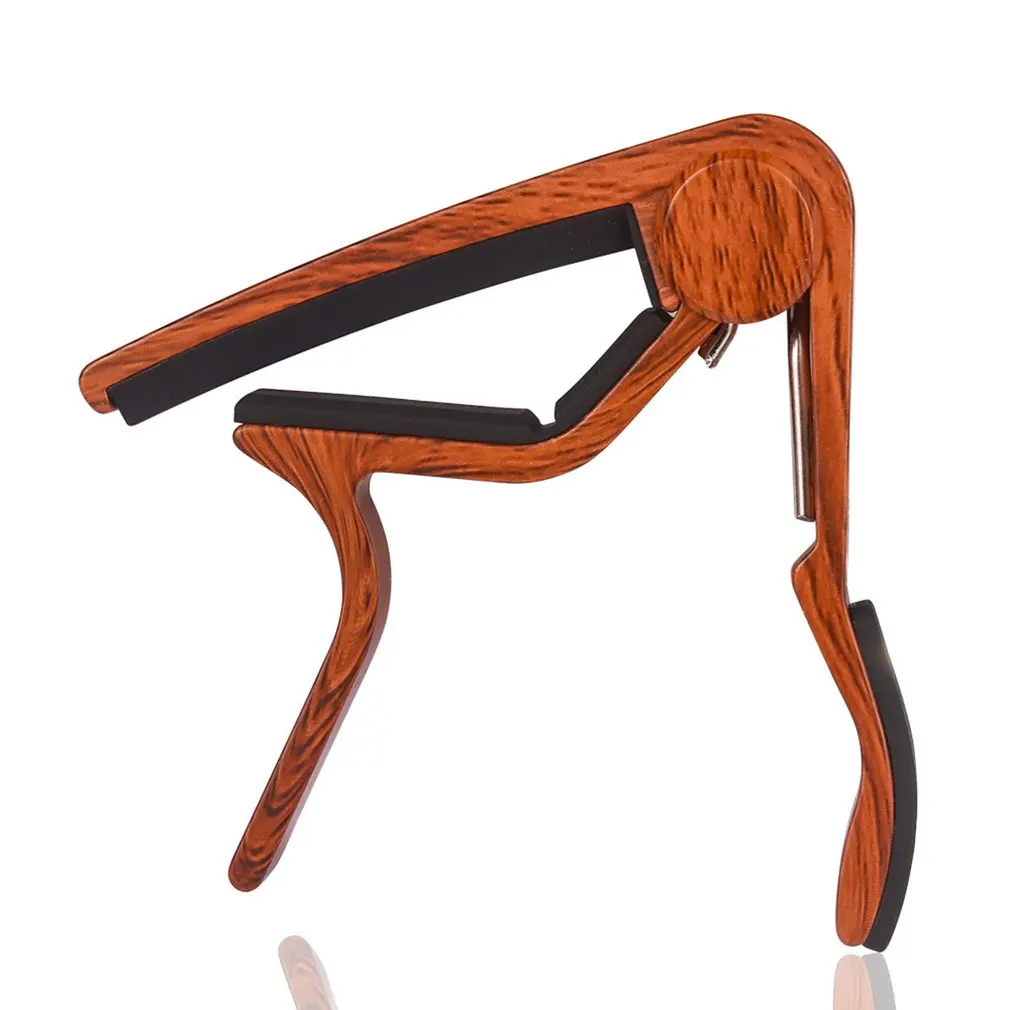 

Guitar Capo Ukulele Capo Deep Wood Grain Metal Capo Tone-variation Clip Tuning Clip Musical Instrument Accessories Dropshipping