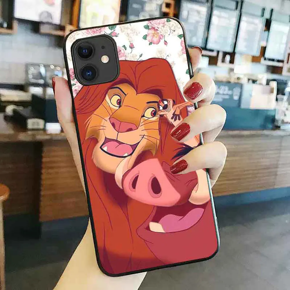 Милый мультяшный силиконовый чехол для iphone xr x xs max 8 plus 7 7plus 6 6s 11 pro max THE LI0N KING анти-осень мягкий чехол на заднюю панель телефона