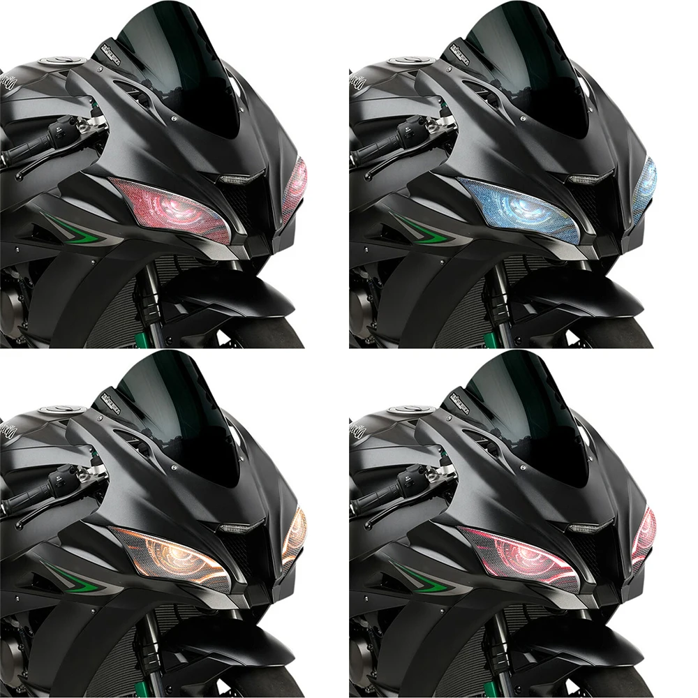 Для KAWASAKI NINJA ZX 10R ZX10R 2016 2017 мотоциклетная 3D наклейка на переднюю фару Защитная