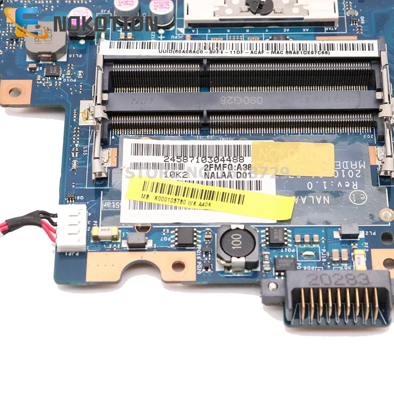 NOKOTION NALAA LA-6042P для Toshiba Satellite L670 L675 Материнская плата ноутбука K000103810 K000103830 K000103780 HM55 DDR3 512MB GPU