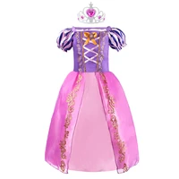 children princess girls costume party fancy rapunzel dress up carnival vestidos christmas disguise tangled evening clothing