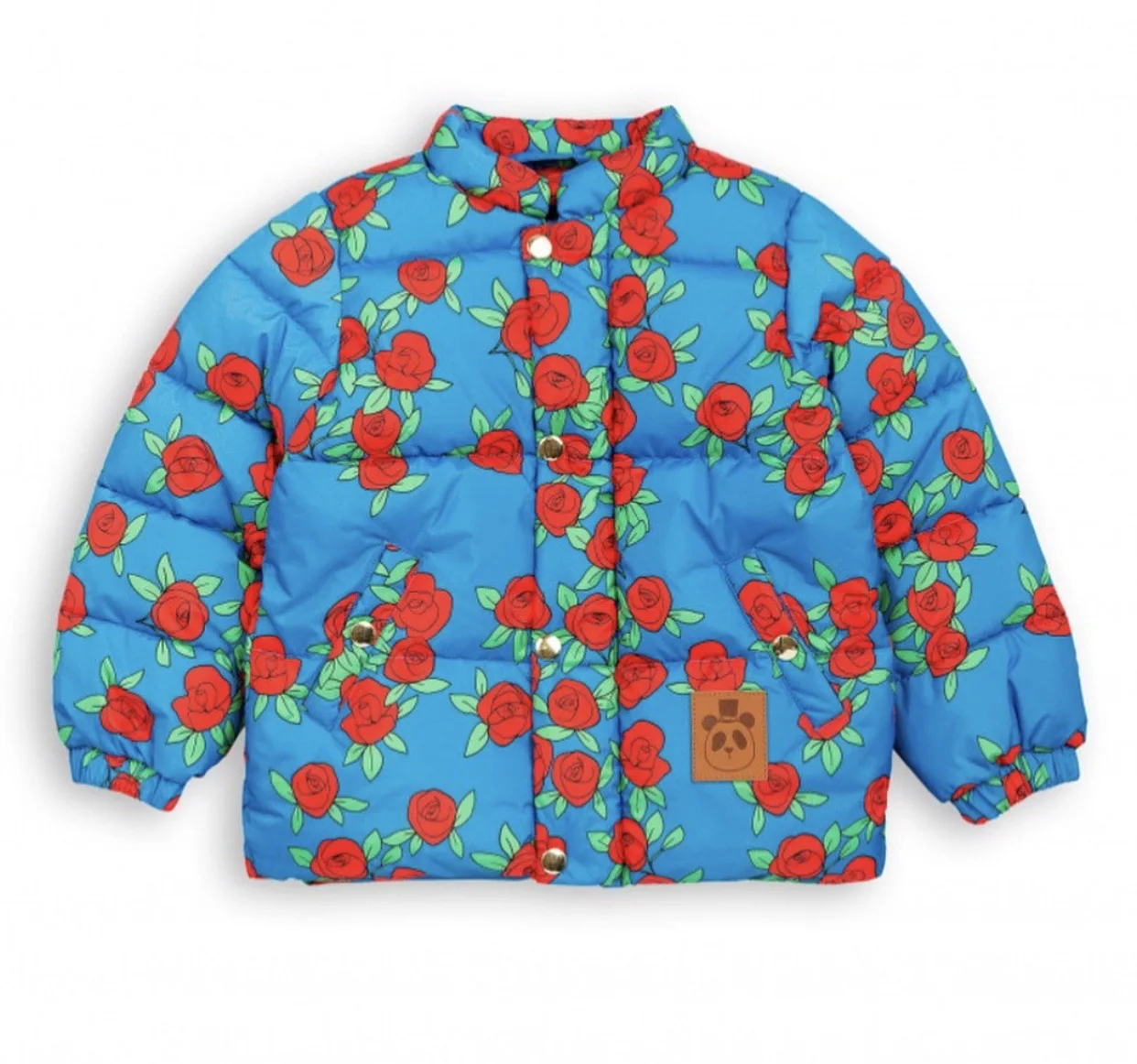 

in stock Ins 2020 Autumn and Winter New Boys and Girls Thick Cotton Jacket MR Flowers Pattern Casual Cotton Coat Kid Outwear