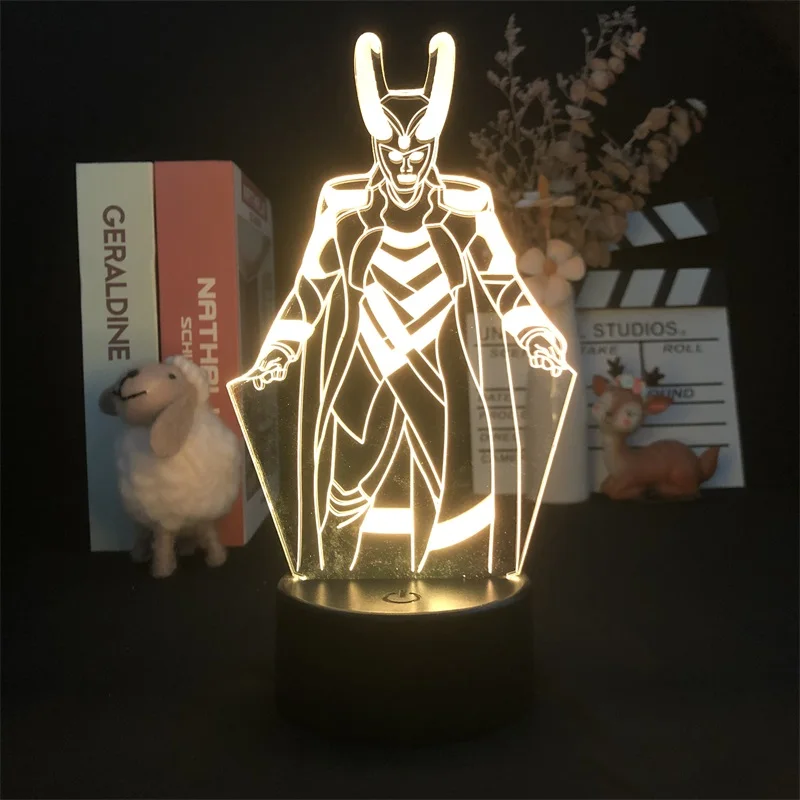 

The Norse God Loki Touch Sensor Best Selling Delivery Dropship Table Indoor 3D Night Light Bluetooth Control for Bright Base