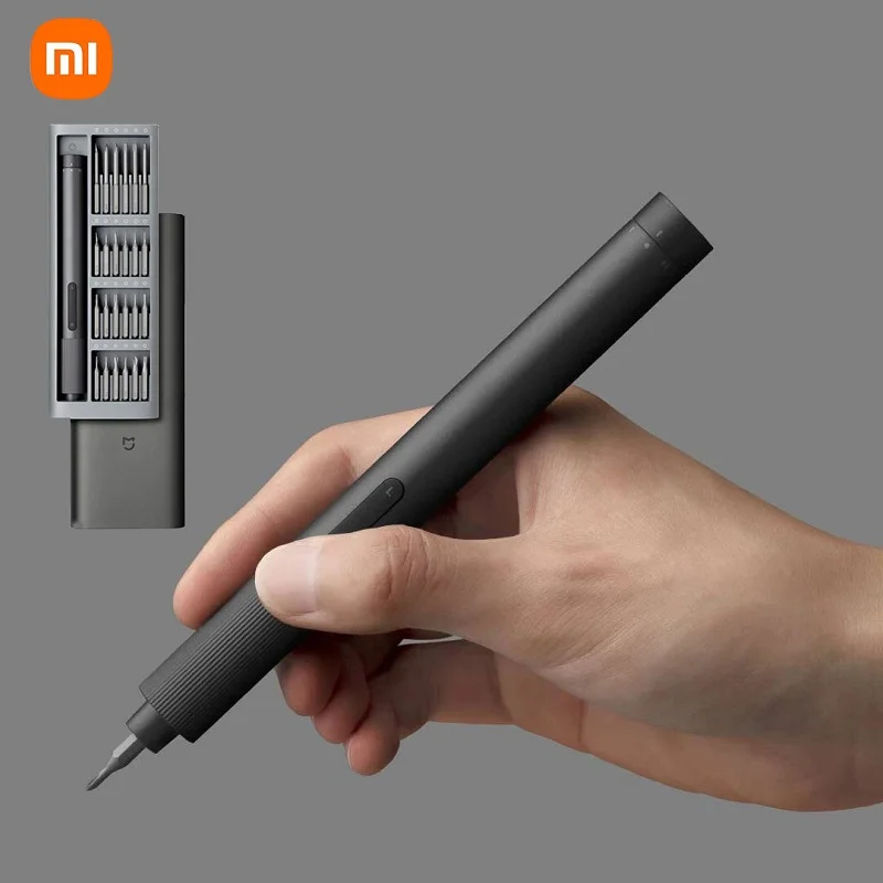 

Электрическая Прецизионная отвертка XIAOMI 350 мАч 200 об/мин Type-C 3,7 в 2 передачи 0,05-Н · м ремонтный инструмент с магнитом 24 шт. Бит Комплект Mijia