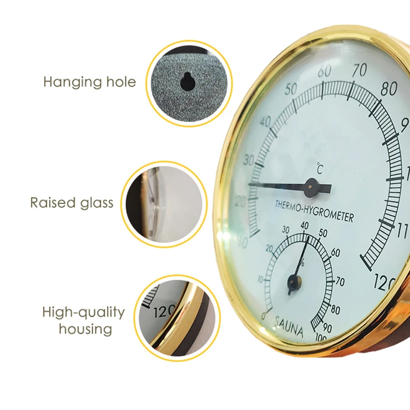 Термометр-Гигрометр из нержавеющей стали измеритель температуры и влажности в