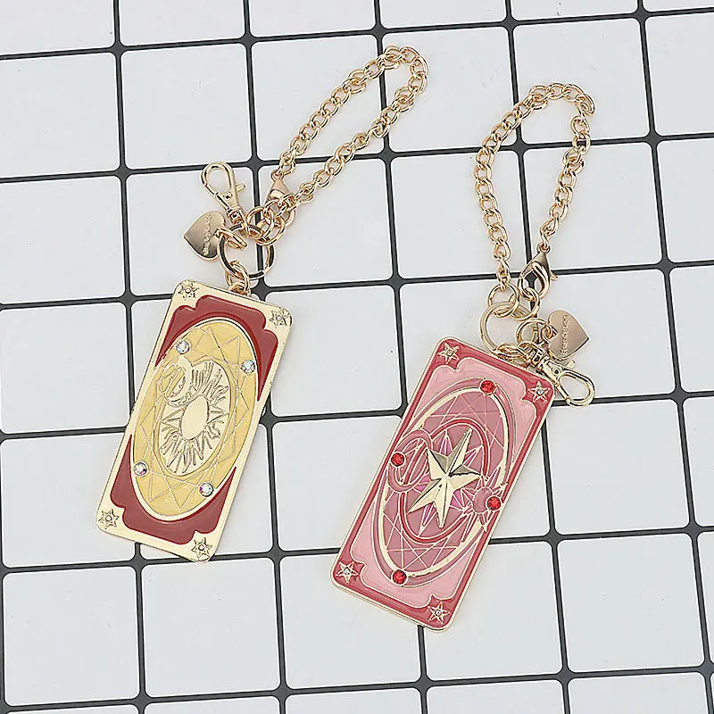 2 стиля с героями мультфильмов Card Captor Sakura Клоу карты сумка брелок для ключей Аниме
