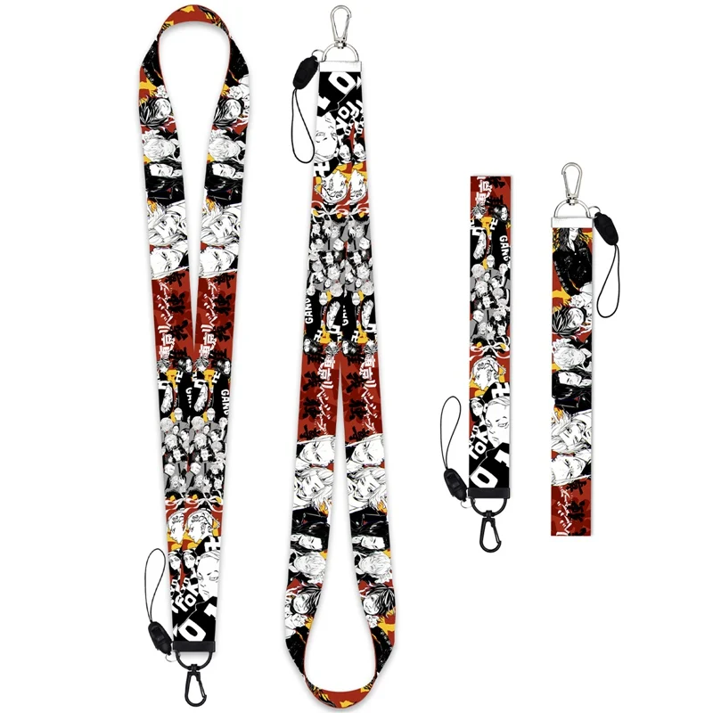 Tokyo Revengers Lanyards Key Chain Manjiro Ken Takemichi Hinata Atsushi Chibi Anime Figure Ribbon Neck Straps Keychain Fans Gift | Украшения