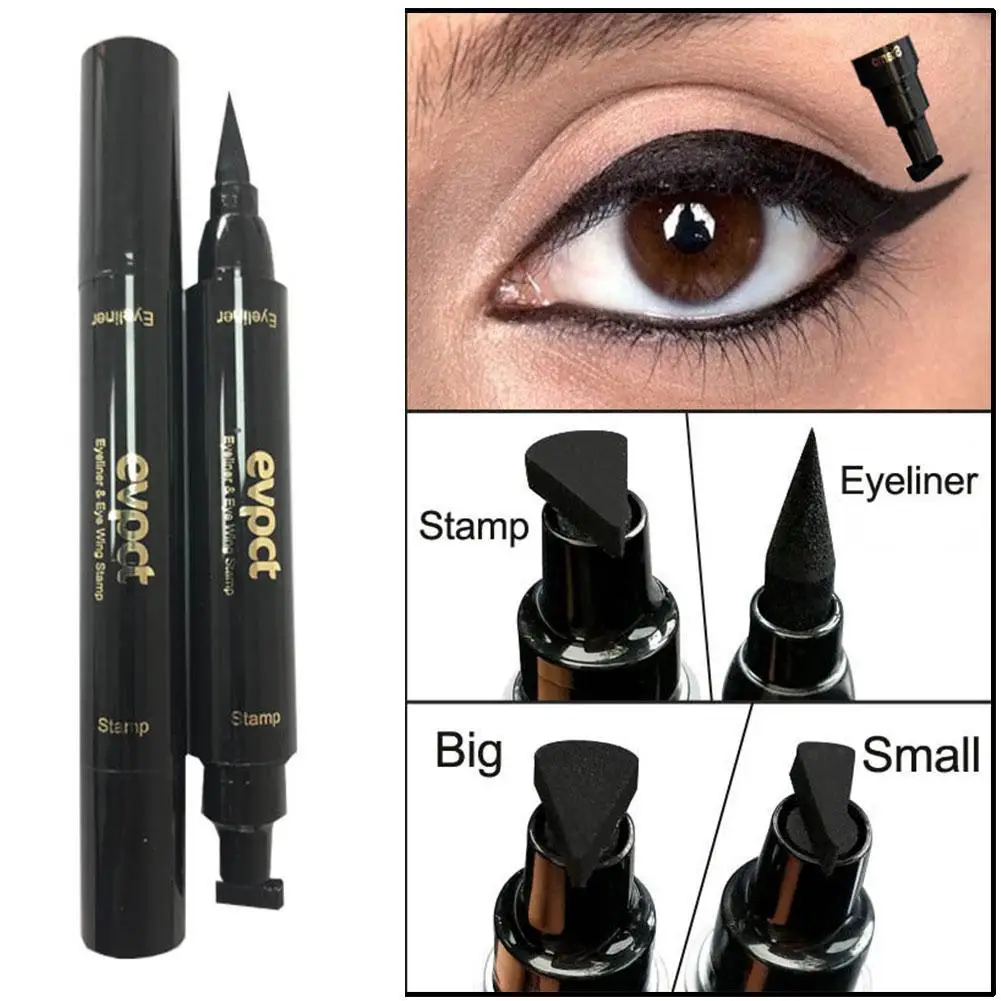 

Ouble-headed Waterproof Liquid Eyeliner Quick-drying Eyeliner Lasting Stamp Long 2 Makeup In Non-Smudge Cosmetics 1 Eye K5H9