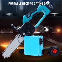 8 inch electric saw chainsaw brushless motor cordless garden logging saw woodworking cutter power tools for makita 21v battery