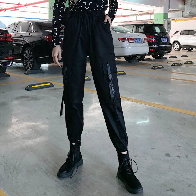 

Комбинезон женский весенне-осенний с высокой талией, Модные свободные спортивные штаны бойфренда в стиле Ins с очень сказочными маленькими п...