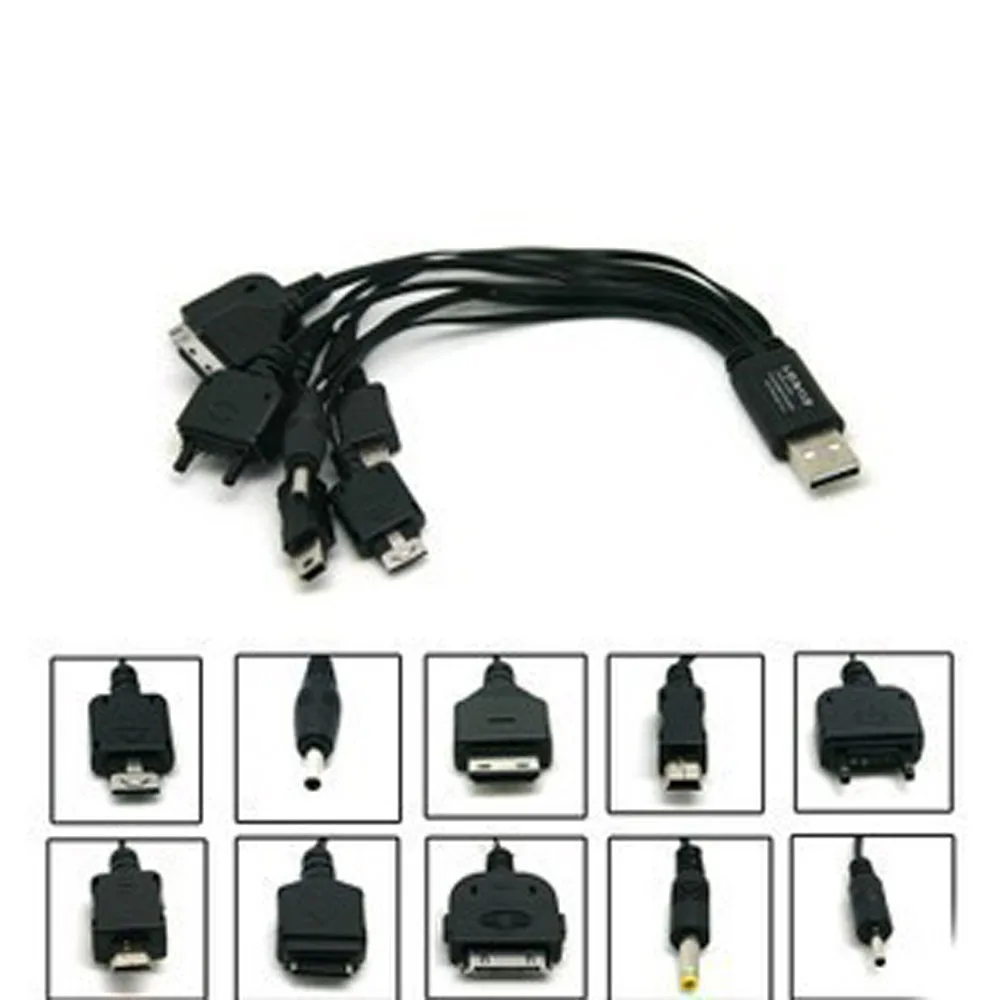 10 in1 Multifunctional USB Data Transfer Cable for iPod Motorola Nokia Samsung LG Sony Ericsson Consumer Electronics Cables|Кабели для