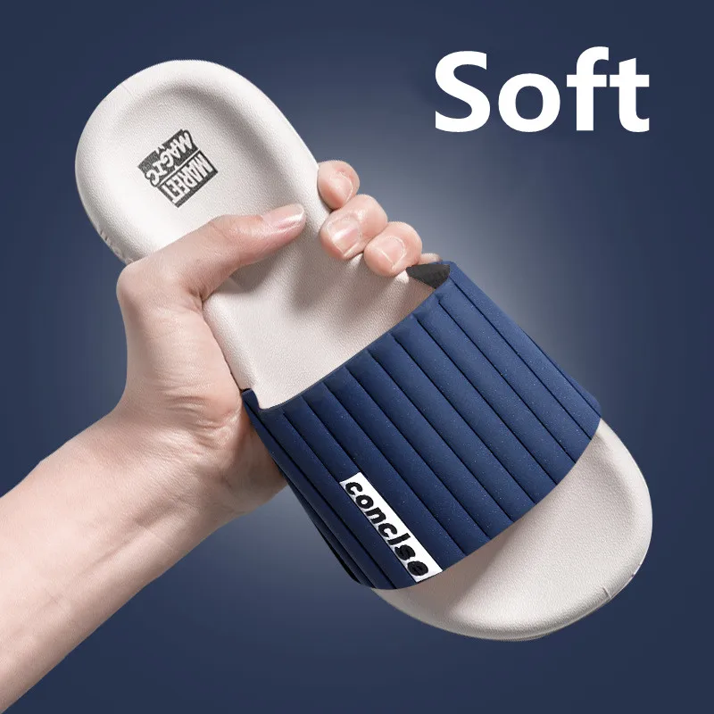 

Мужские Нескользящие шлепанцы, сандалии на толстой подошве, плоская подошва, пляжные тапочки, для дома, лето 2021