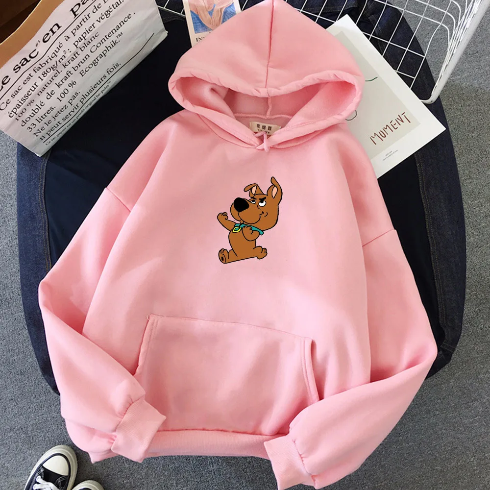Women Oversized Hoodies Kawaii Dog Print Sweatshirt Female Clothes Full Sleeve Harajuku Hoody Ladies Winter Coat Pullover