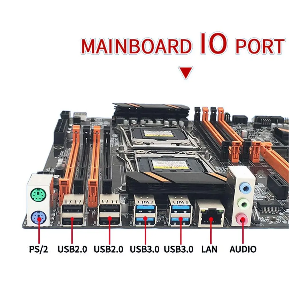 

X99 Dual CPU Motherboard LGA 2011 V3 E-ATX USB3.0 SATA3 With Dual Xeon Processor With Dual M.2 Slot 8 DIMM DDR4 2011-3