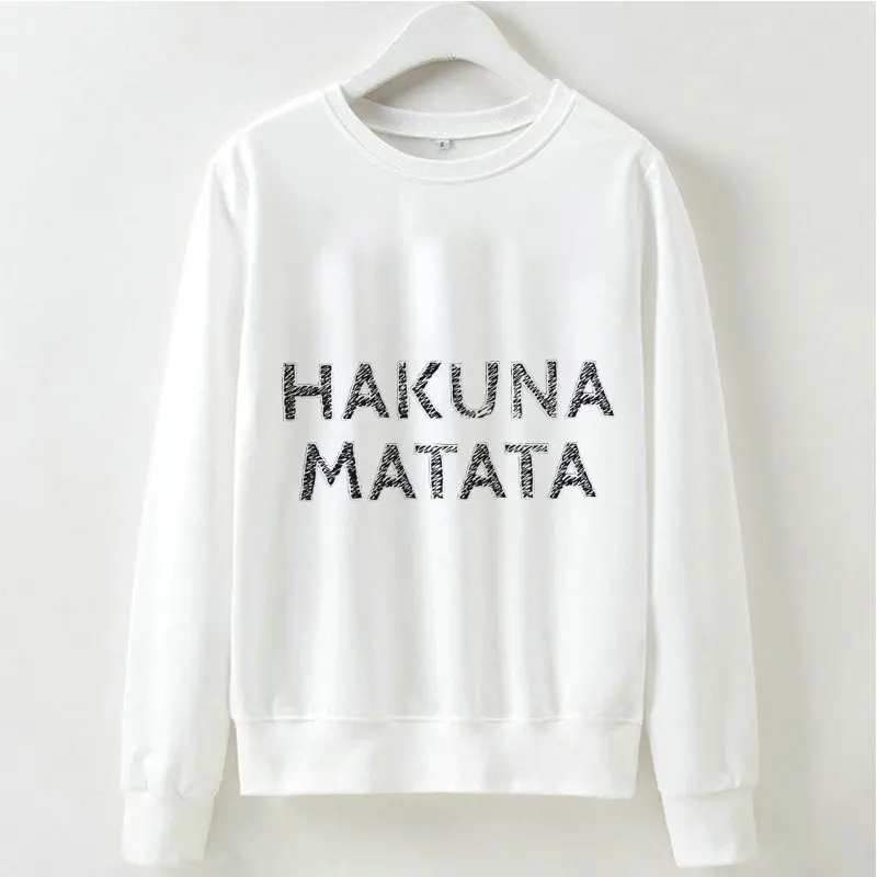 Повседневная рубашка Kawaii HAKUNA MATATA Harajuku в Корейском стиле с принтом рук и планеты