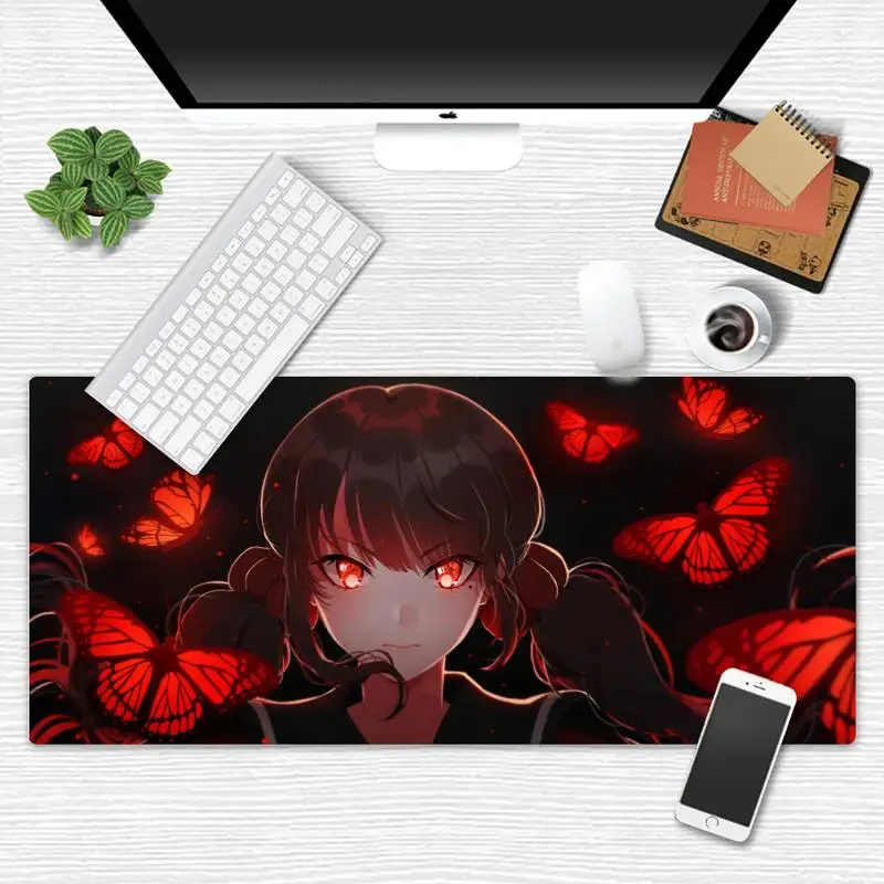 

Anime Girl Danganronpa Rubber Mouse Durable Desktop Mousepad X XL XXL Non-slip Cushion Thickness 2mm LockEdge equal LE